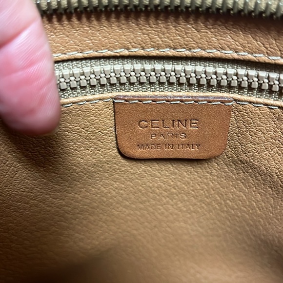 CELINE leather canvas clutch - Picture 12 of 17